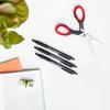 imageBIC Soft Feel Ballpoint Pen with 10 mm Medium Point and Retractable Design 6Count in Black InkBlack Ink