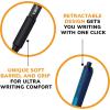 imageBIC Soft Feel Ballpoint Pen with 10 mm Medium Point and Retractable Design 6Count in Black InkPurple  Blue  Light Blue  Light Green  Pink  Red Ink