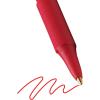 imageBIC Soft Feel Ballpoint Pen with 10 mm Medium Point and Retractable Design 6Count in Black InkRed