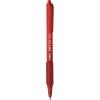 imageBIC Soft Feel Ballpoint Pen with 10 mm Medium Point and Retractable Design 6Count in Black InkRed