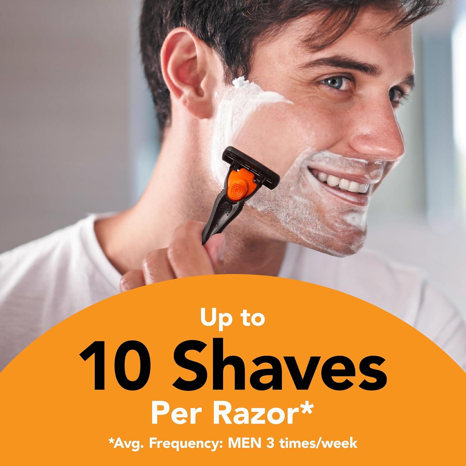 imageBIC Comfort 3 Refillable Mens 3Blade Razors Holiday Gift Set 1 Handle and 14 Cartridges Stocking Stuffer for Men