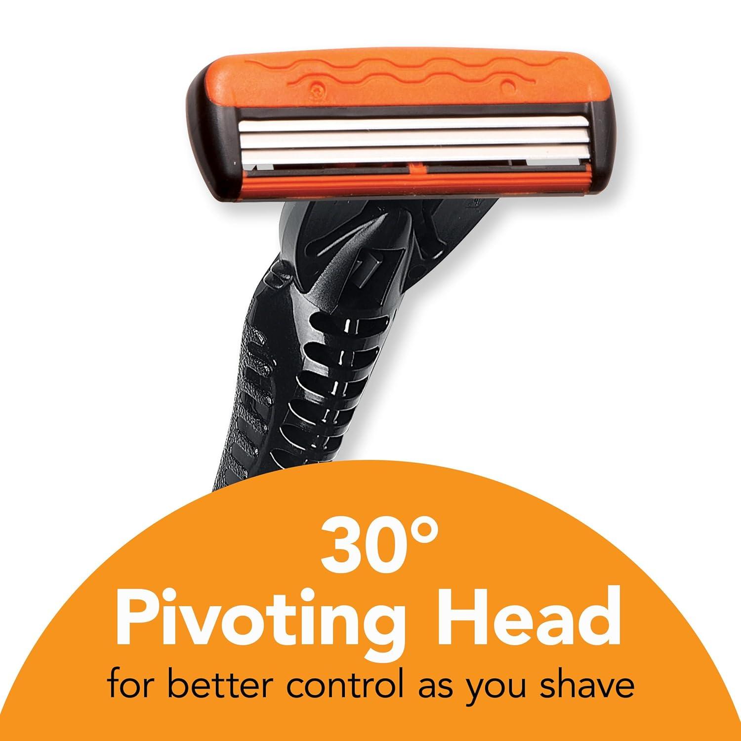 imageBIC Comfort 3 Refillable Mens 3Blade Razors Holiday Gift Set 1 Handle and 14 Cartridges Stocking Stuffer for Men