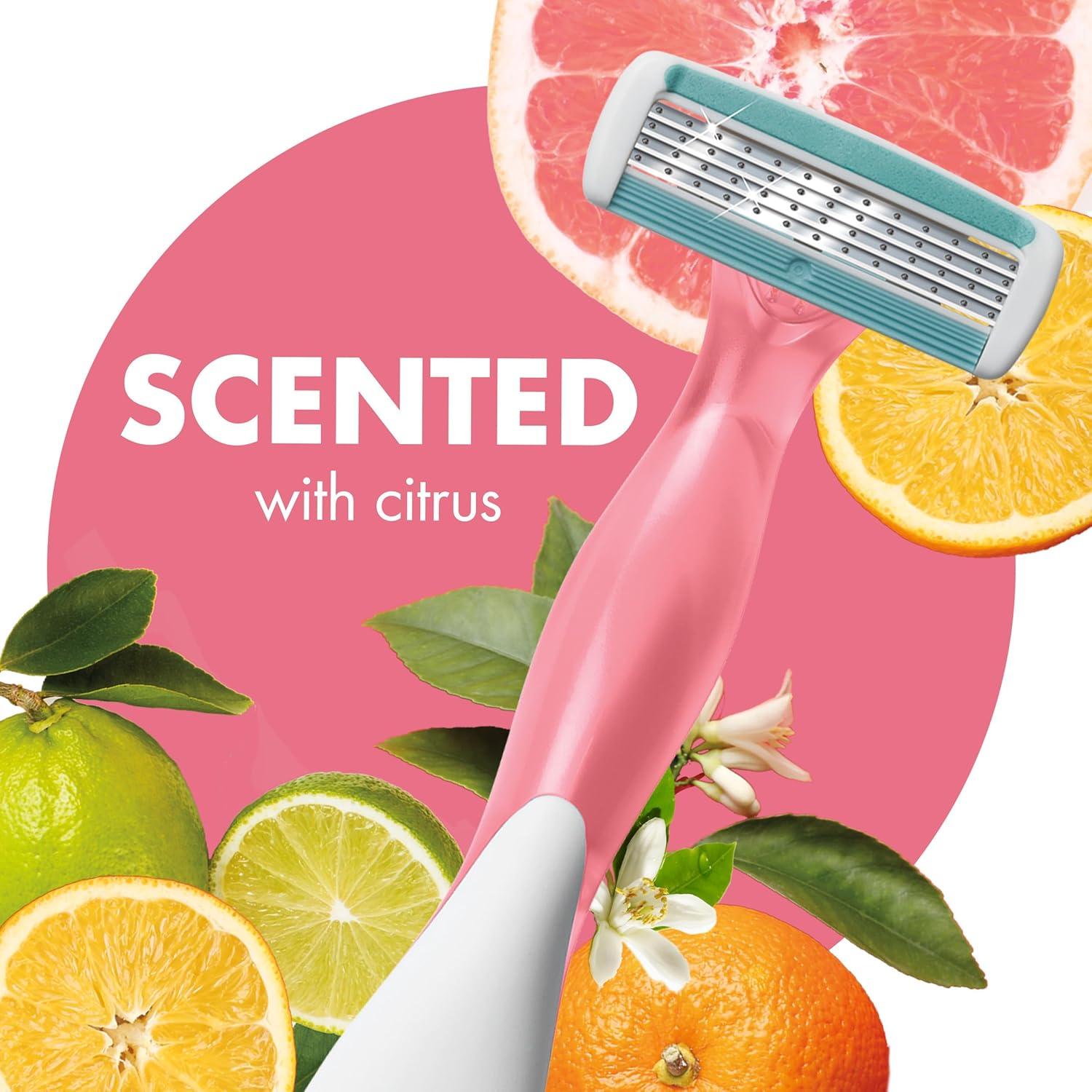 imageBIC Soleil Escape Womens Disposable Razors Variety Holiday Gift Set Scented Razor Handles 7 Razors Self Care Gifts for Women