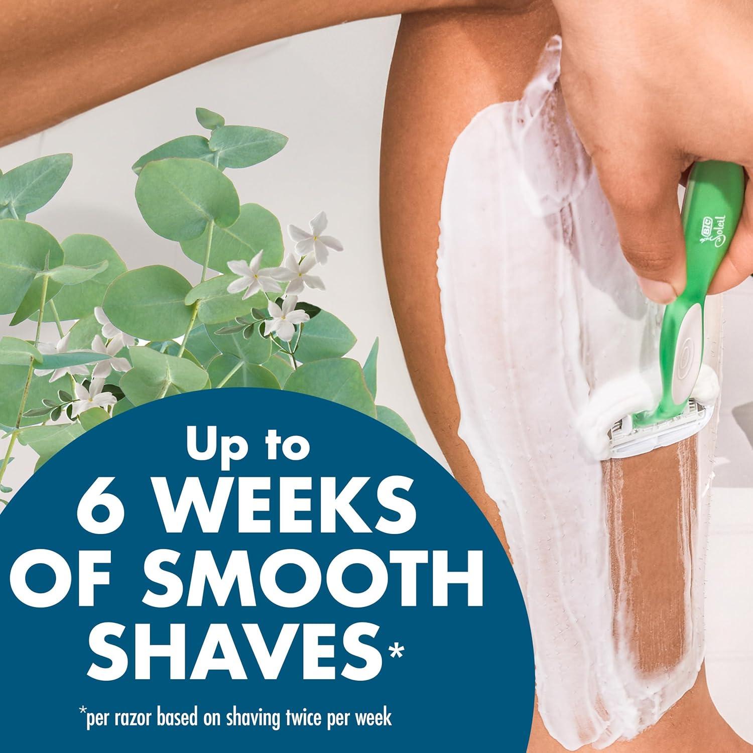 imageBIC Soleil Escape Womens Disposable Razors Variety Holiday Gift Set Scented Razor Handles 7 Razors Self Care Gifts for Women