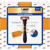 imageBIC Comfort 3 Refillable Mens 3Blade Razors Holiday Gift Set 1 Handle and 14 Cartridges Stocking Stuffer for Men