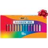 imageBIC 4Color Rainbow Shine Limited Edition Set Box of 15 Pens Retractable Ball Pens Medium Point 10mmBlack  Blue  Green  Red Ink