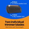 imageBIC Flex 5 Trim and Shave Body and Beard Trimmer for Men 5 Blades 3in1 Grooming Kit 1 Handle 3 Razor Refills 6 Trimmers No Batteries Needed