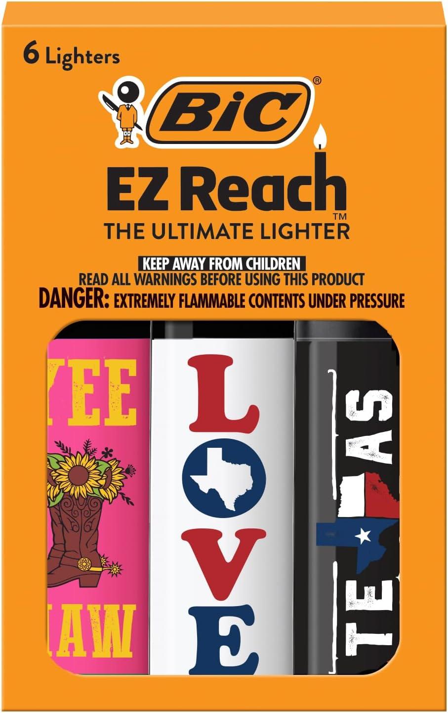 image:imageBIC EZ Reach Candle Lighter The Ultimate Lighter with Wand for Candles Colorado Assorted Designs 6 Count Pack of Lighters CaliforniaTexas