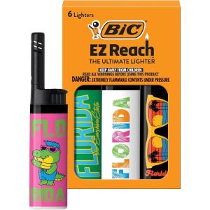 image:imageBIC EZ Reach Candle Lighter The Ultimate Lighter with Wand for Candles Colorado Assorted Designs 6 Count Pack of Lighters CaliforniaFlorida