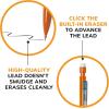 image:imageBIC Xtra Smooth Mechanical Pencil with Erasers07 mm PointRefillable40 Count Pack of 2Bright Edition