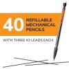 image:imageBIC Xtra Smooth Mechanical Pencil with Erasers07 mm PointRefillable40 Count Pack of 2Original Edition