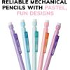 image:imageBIC Xtra Smooth Mechanical Pencil with Erasers07 mm PointRefillable40 Count Pack of 2Pastel Edition