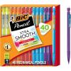 image:imageBIC Xtra Smooth Mechanical Pencil with Erasers07 mm PointRefillable40 Count Pack of 2Bright Edition