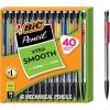 image:imageBIC Xtra Smooth Mechanical Pencil with Erasers07 mm PointRefillable40 Count Pack of 2Original Edition