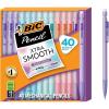 image:imageBIC Xtra Smooth Mechanical Pencil with Erasers07 mm PointRefillable40 Count Pack of 2Pastel Edition