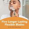 image:imageBIC Flex 5 Sensitive Mens 5Blade Razor Refills Clincally Proven for Sensitive Skin 8 Refill Cartridges 8Pack8 Refill Cartridges