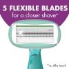 image:imageBIC Soleil 5 Sensitive Womens Disposable 5 Blade Razors 360 Degree Moisture Strips and Pivoting Head 4Pack2 Count