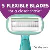 image:imageBIC Soleil 5 Sensitive Womens Disposable 5 Blade Razors 360 Degree Moisture Strips and Pivoting Head 4Pack4 Count Pack of 1