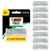 image:imageBIC Flex 5 Sensitive Mens 5Blade Razor Refills Clincally Proven for Sensitive Skin 8 Refill Cartridges 8Pack8 Refill Cartridges