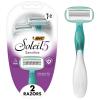 image:imageBIC Soleil 5 Sensitive Womens Disposable 5 Blade Razors 360 Degree Moisture Strips and Pivoting Head 4Pack2 Count