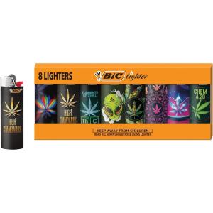 image:imageBIC Maxi Special Edition Pocket Lighters Safe and Reliable Cool Lighter Pack High Standards Series 8Pack