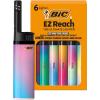 image:imageBIC EZ Reach Lighters Long Candle Lighter with Extended Wand Gradient Designs 6Pack