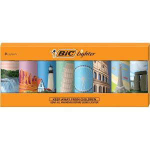 image:imageBIC Maxi Pocket Lighter Special Edition Travel Series 8 Count Pack of Lighters