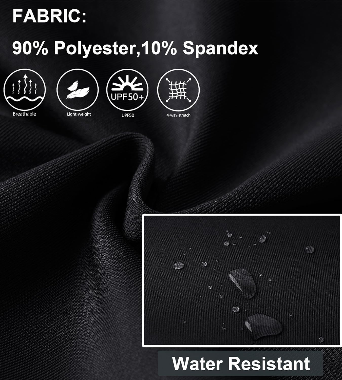 DEVOROPA Boys Sweatpants Open Bottom Water Resistant Youth Kids Track Athletic Running Pants Straight Leg Zipper PocketsBlack
