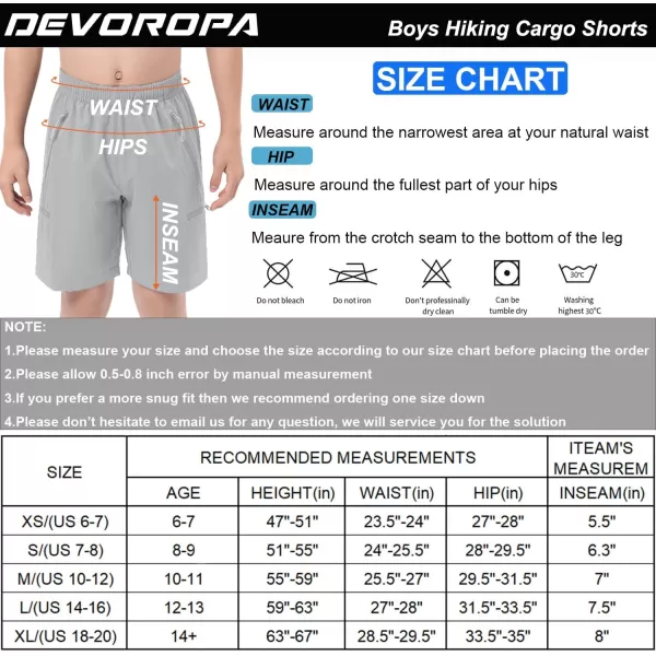 DEVOROPA Boys Athletic Shorts Lightweight Quick Dry Hiking Cargo Shorts with Zipper Pockets for Outdoor RunningWine Red