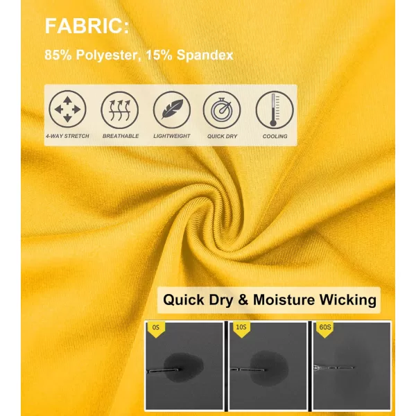 DEVOROPA Boys Leggings Quick Dry Youth Compression Pants Sports Tights Basketball Base LayerGold