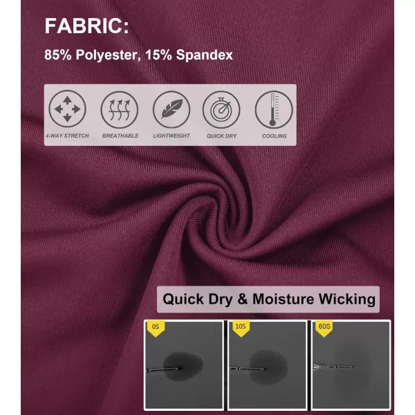 DEVOROPA Boys Leggings Quick Dry Youth Compression Pants Sports Tights Basketball Base LayerMaroon