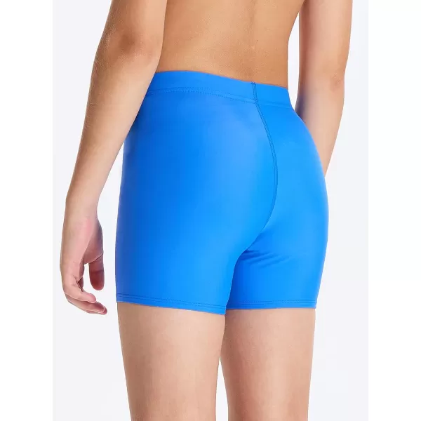 DEVOROPA Youth Boys Swim Shorts Square Leg Swimsuit Nylon Swimming Boxer Brief UPF 50Royal