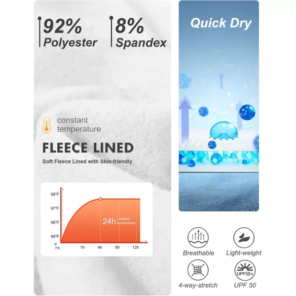 DEVOROPA Youth Boys Thermal Underwear set for Kids Fleece Lined Base Layer Stretch Long Johns for kids Winter Cold GearWhite