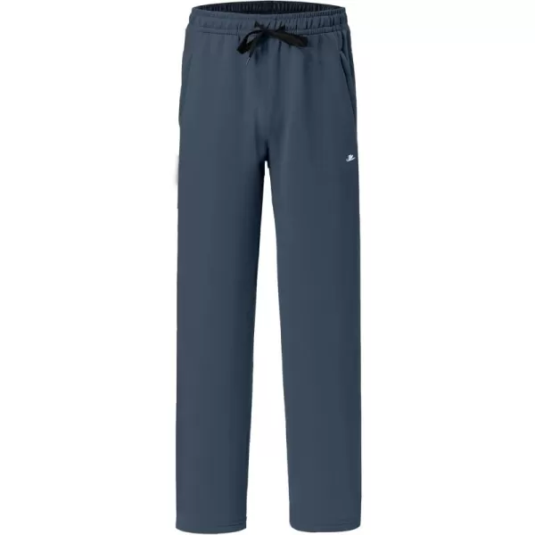 DEVOROPA Boys Sweatpants Open Bottom Water Resistant Youth Kids Track Athletic Running Pants Straight Leg Zipper PocketsCool Grey