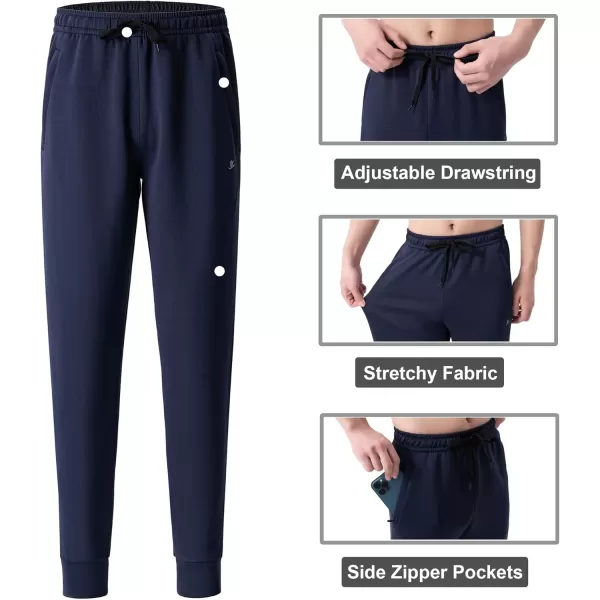 DEVOROPA Boys Joggers Water Resistant Lightweight Youth Tapered Leg Sweatpants Kids Track Running Athletic Pants Zip PocketsDark Grey