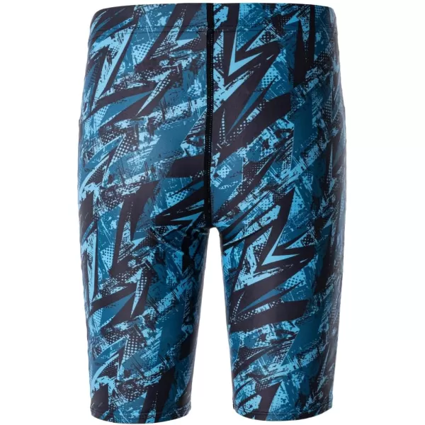 DEVOROPA Boys Swim Jammers Youth Competitive Swim Team Suit Quick Dry Athletic Swimming Shorts UPF 50Abstract D