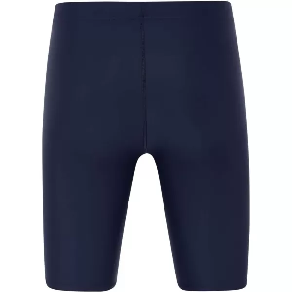 DEVOROPA Boys Swim Jammers Youth Competitive Swim Team Suit Quick Dry Athletic Swimming Shorts UPF 50Navy