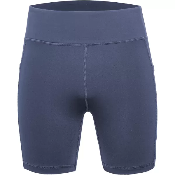 DEVOROPA Girls 5quot Spandex Volleyball Shorts Stretch Youth Athletic Gymnastics Shorts Kid Yoga Dance Compression Shorts PocketGray