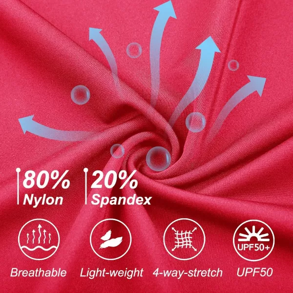 DEVOROPA Girls 5quot Spandex Volleyball Shorts Stretch Youth Athletic Gymnastics Shorts Kid Yoga Dance Compression Shorts PocketRed