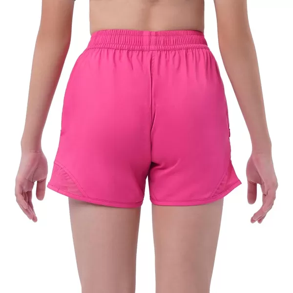 DEVOROPA Girls Athletic Shorts with Zip Pockets Lightweight Running Sports Active Basketball Shorts Kids Gym Preppy Shorts