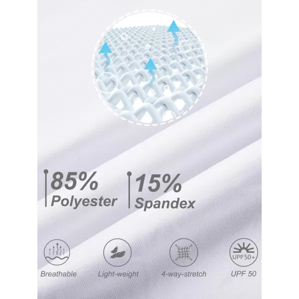DEVOROPA Youth Boys Compression Pants with Knee Pads 34 Basketball Athletic Tights Quick Dry Sports Workout LeggingsWhite