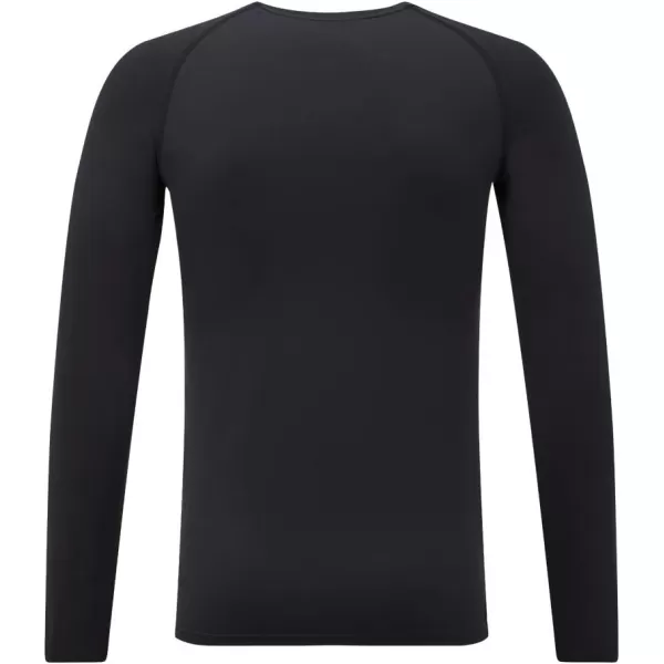 DEVOROPA Youth Boys Compression Shirt Long Sleeve Football Baseball Undershirt Quick Dry Sports BaselayerBlack