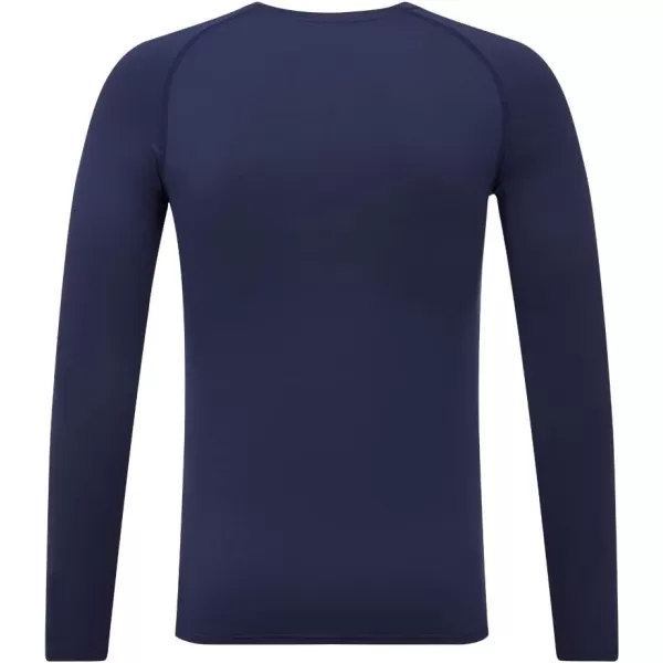 DEVOROPA Youth Boys Compression Shirt Long Sleeve Football Baseball Undershirt Quick Dry Sports BaselayerNavy