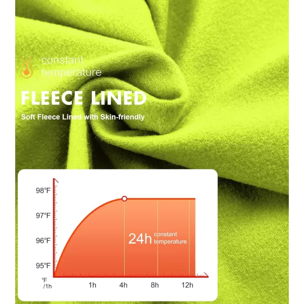 DEVOROPA Youth Boys Compression Thermal Shirt Long Sleeve Fleece Baselayer Soccer Baseball UndershirtMock Necklime
