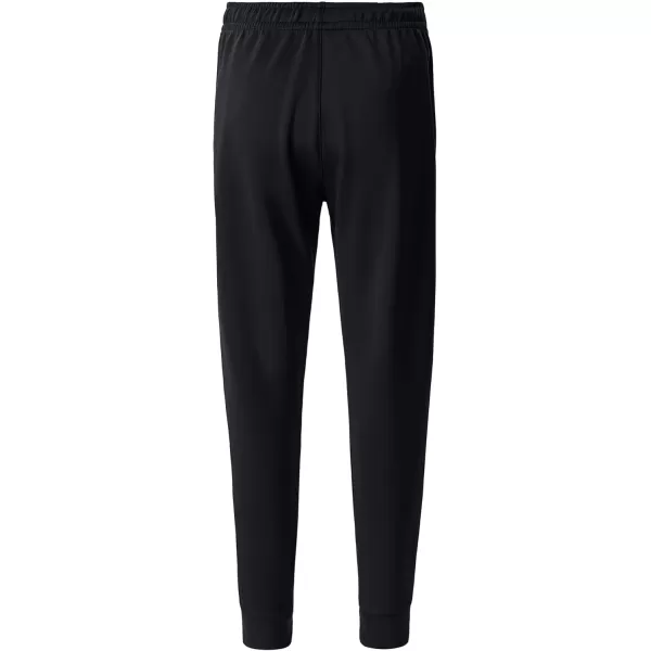 DEVOROPA Youth Boys Joggers Fleece Lined Water Resistant Tapered Sweatpants Winter Thermal Track Athletic Pants Zip PocketsBlack