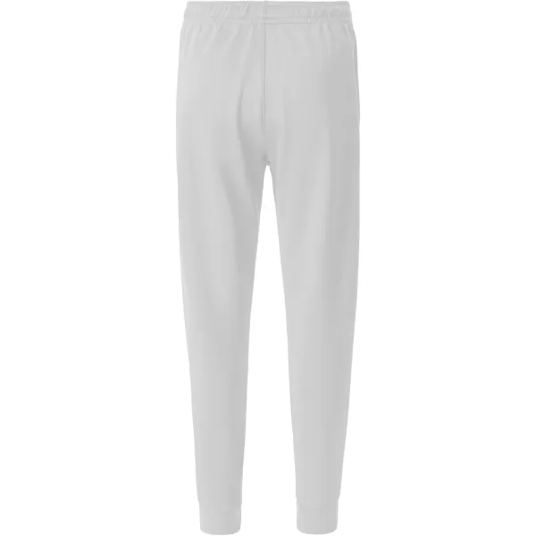 DEVOROPA Youth Boys Joggers Fleece Lined Water Resistant Tapered Sweatpants Winter Thermal Track Athletic Pants Zip PocketsLight Grey