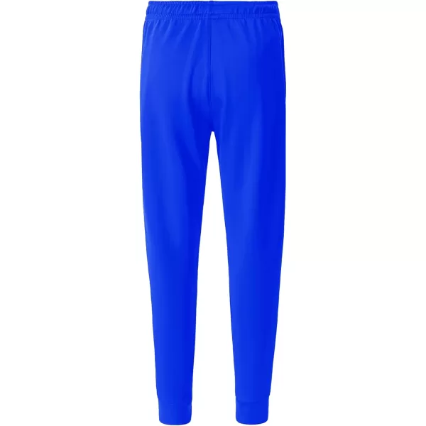 DEVOROPA Youth Boys Joggers Fleece Lined Water Resistant Tapered Sweatpants Winter Thermal Track Athletic Pants Zip PocketsRoyal Blue