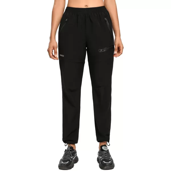 GeeGo Womens Hiking Pants Lightweight Quick Dry Outdoor Travel Cargo Pants Seamless Zipper Pockets Water Resistant UPF 50