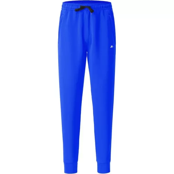 DEVOROPA Boys Joggers Water Resistant Lightweight Youth Tapered Leg Sweatpants Kids Track Running Athletic Pants Zip PocketsRoyal Blue