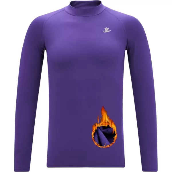 Mock Neck-purple